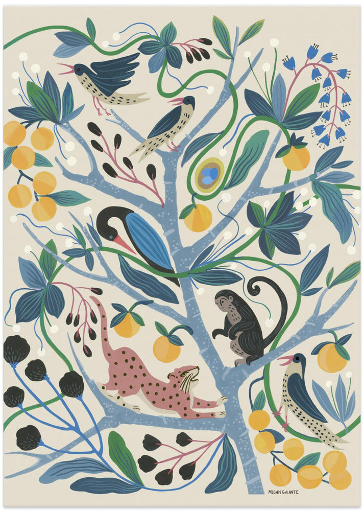 Kareema Menagerie - Art Print by Megan Galante