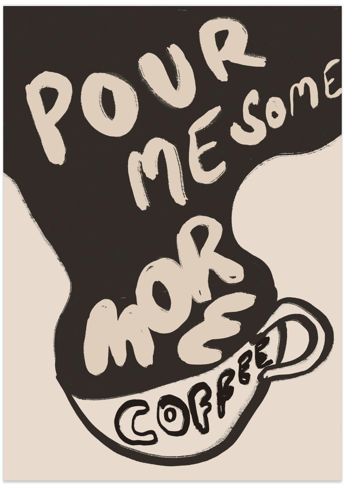 Morecoffee - Art Print by Treechild