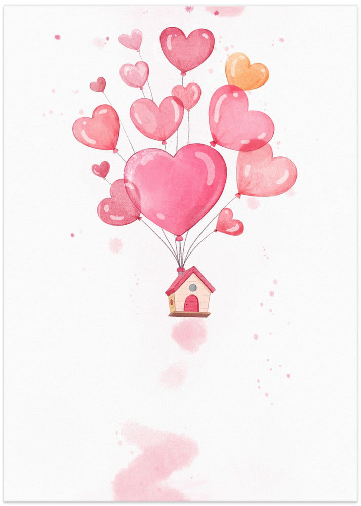 Heart Balloons - Art Print by Xuan Thai