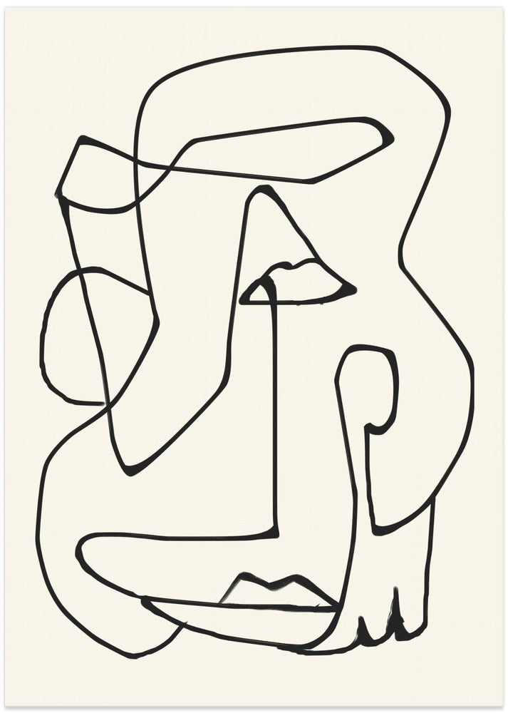 Abstract Line Art - Art Print by ThingDesign