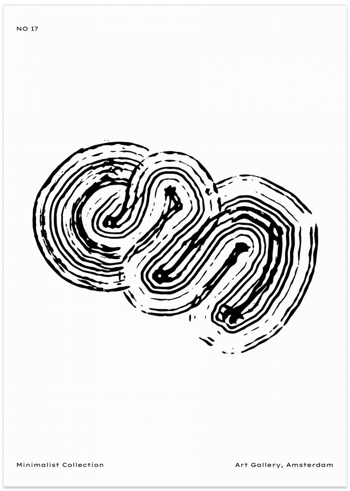 Monochrome Maze 17 - Art Print by Treechild
