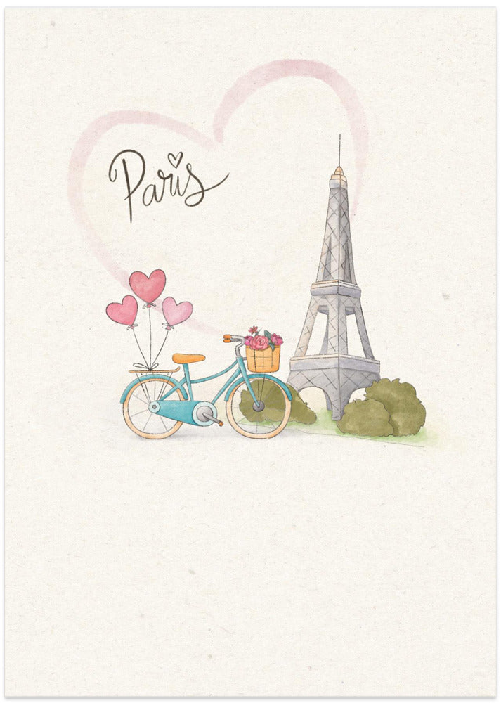 Charming Paris Ride - Art Print by Xuan Thai
