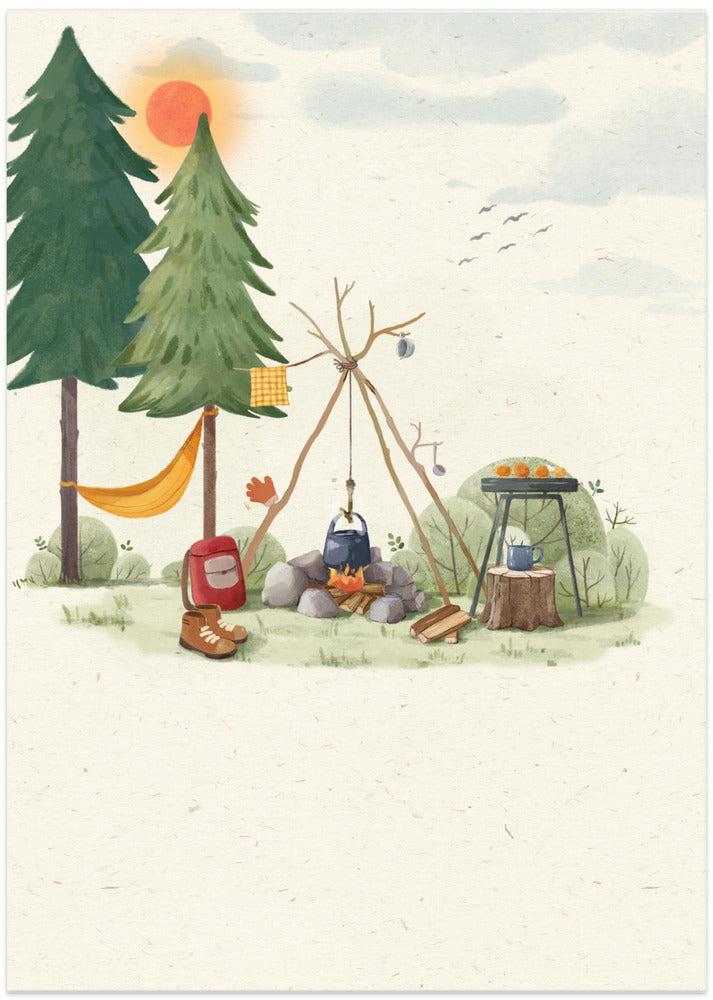 Healing In the Forest - Art Print by Xuan Thai