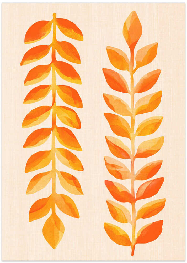 Autumn Leaf Dance - Art Print by Kristian Gallagher