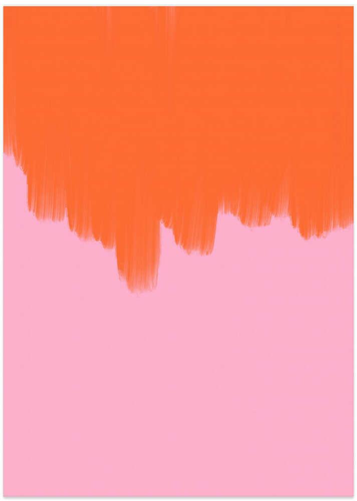 Orange Over Blossom - Art Print by Athene Fritsch