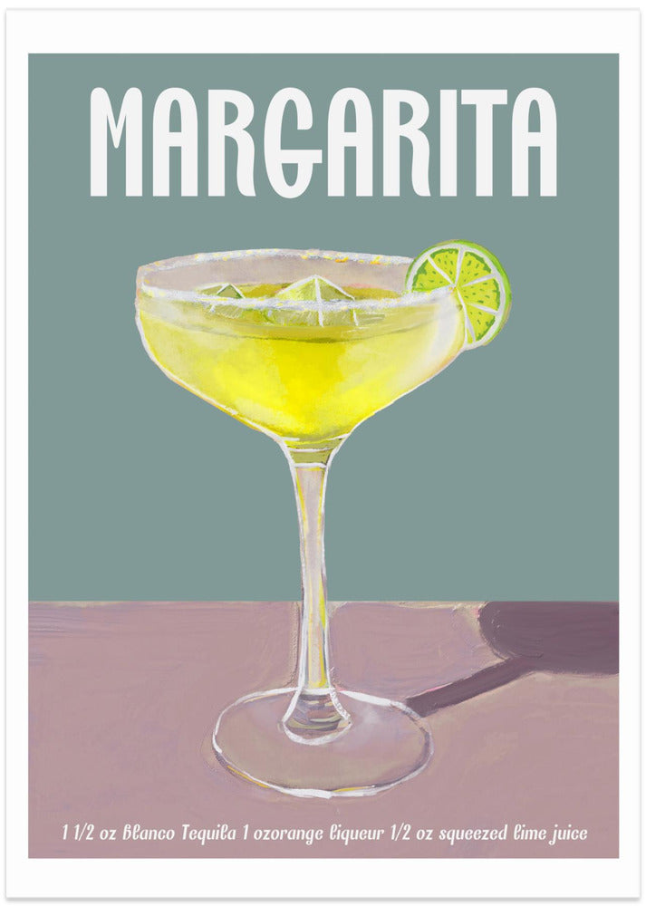 Margarita Cocktail Bliss - Art Print by Emanuela Carratoni