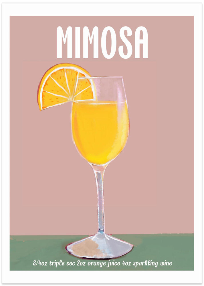 Mimosa Cocktail Delight - Art Print by Emanuela Carratoni