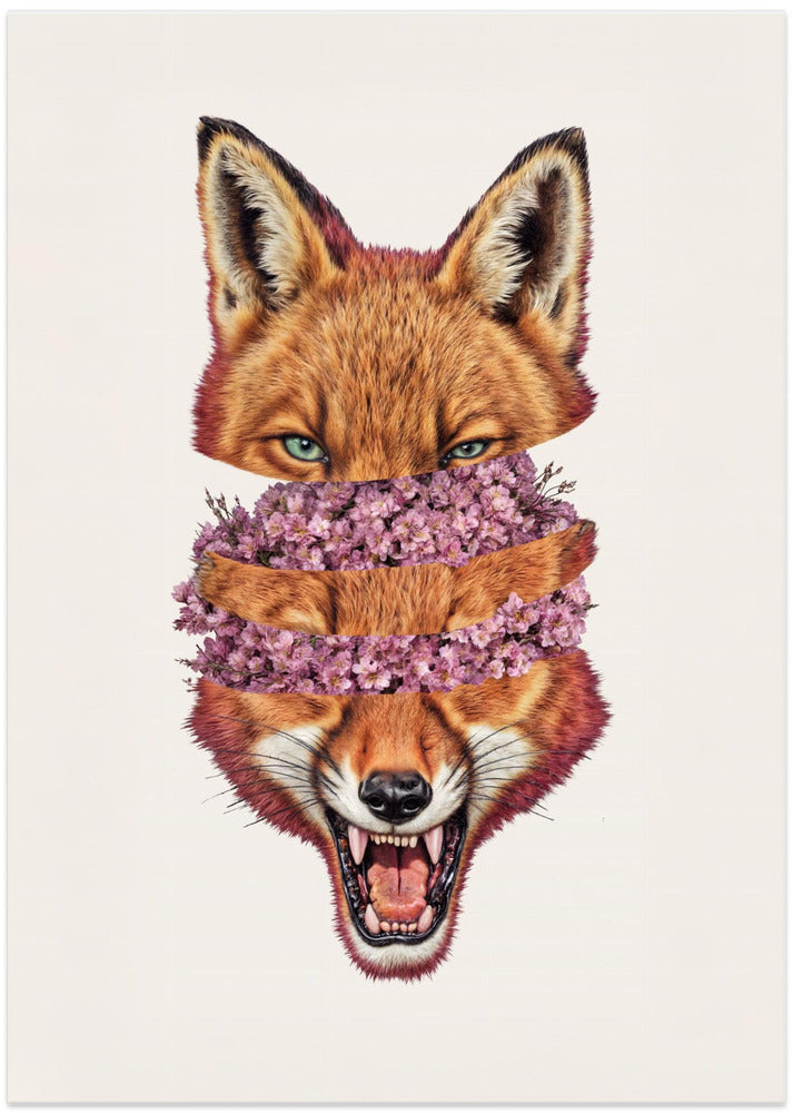 Flowers Inside Copy - Art Print by Robert Farkas