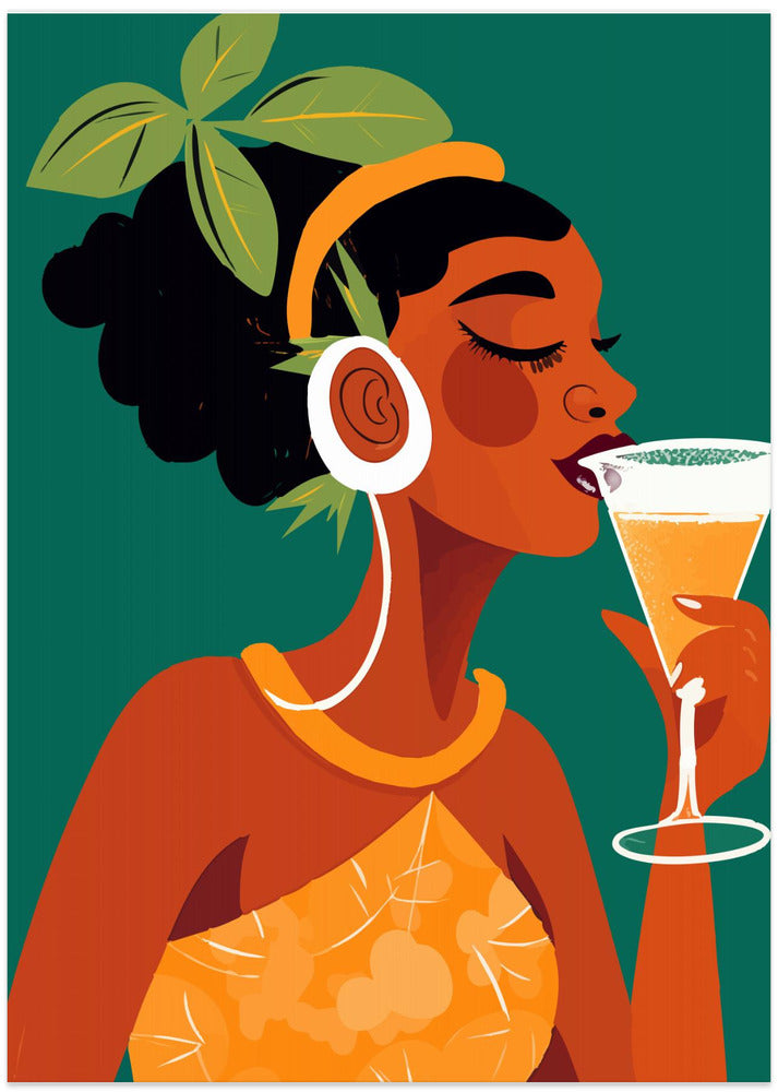 Drink In the Tropics - Art Print by Andreas Magnusson