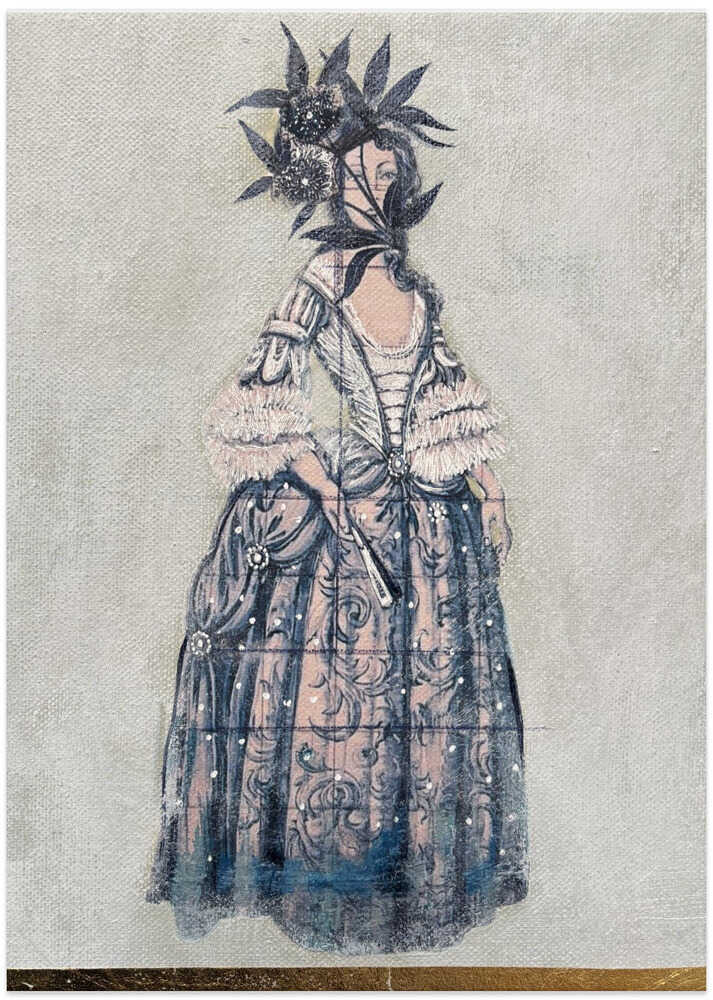 Rococo Cannabis Queen - Art Print by Karenina Fabrizzi