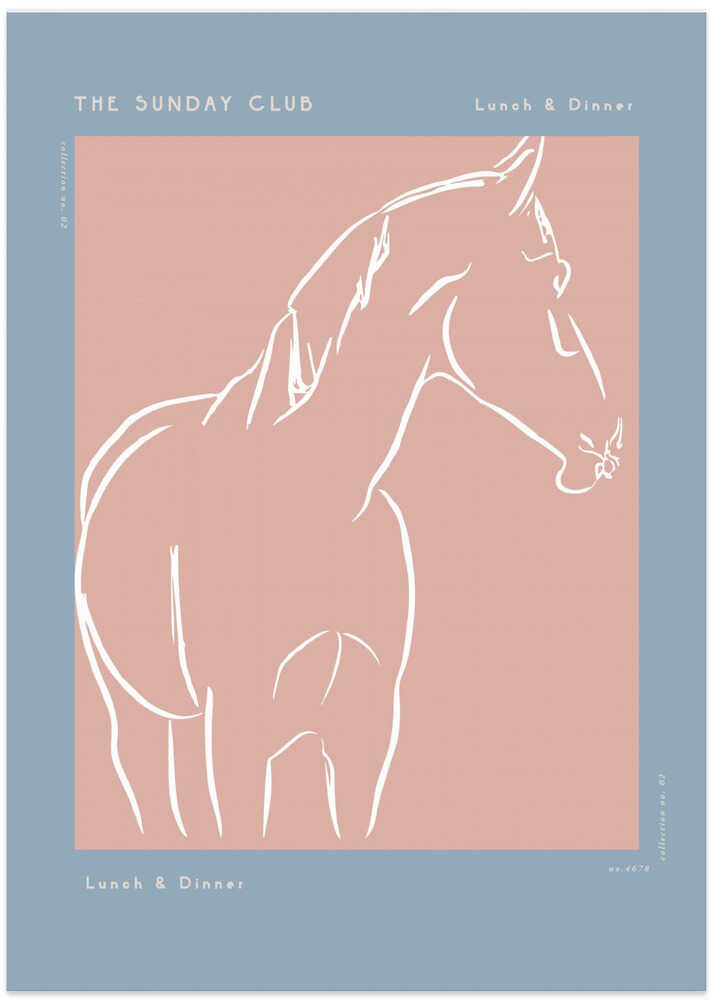 Elegant Equine Sketch - Art Print by Treechild