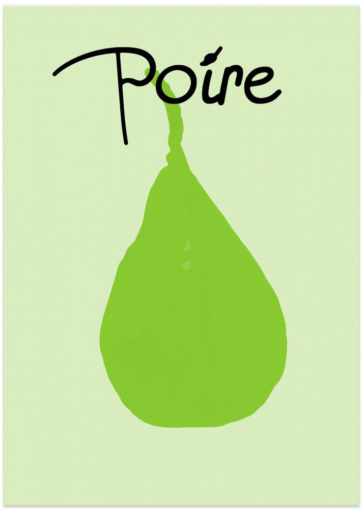 Green Pear Delight - Art Print by casa cartissi