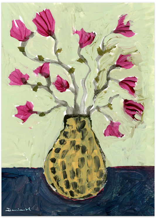 Floral Vase - Art Print by Dan Hobday