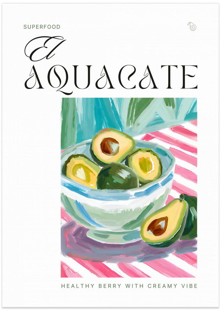 El Aquacate The Avocado - Art Print by Ohkimiko