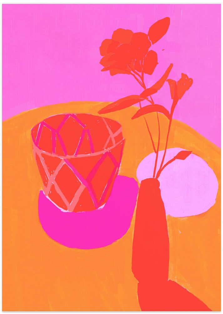 Vibrant Still Life - Art Print by Beate Tubach