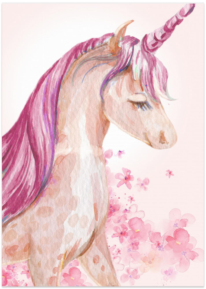 Blossom Unicorn - Art Print by Saskia Michele