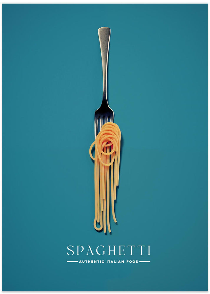 A Fork Wrapped In Spaghetti - Art Print by Andreas Magnusson