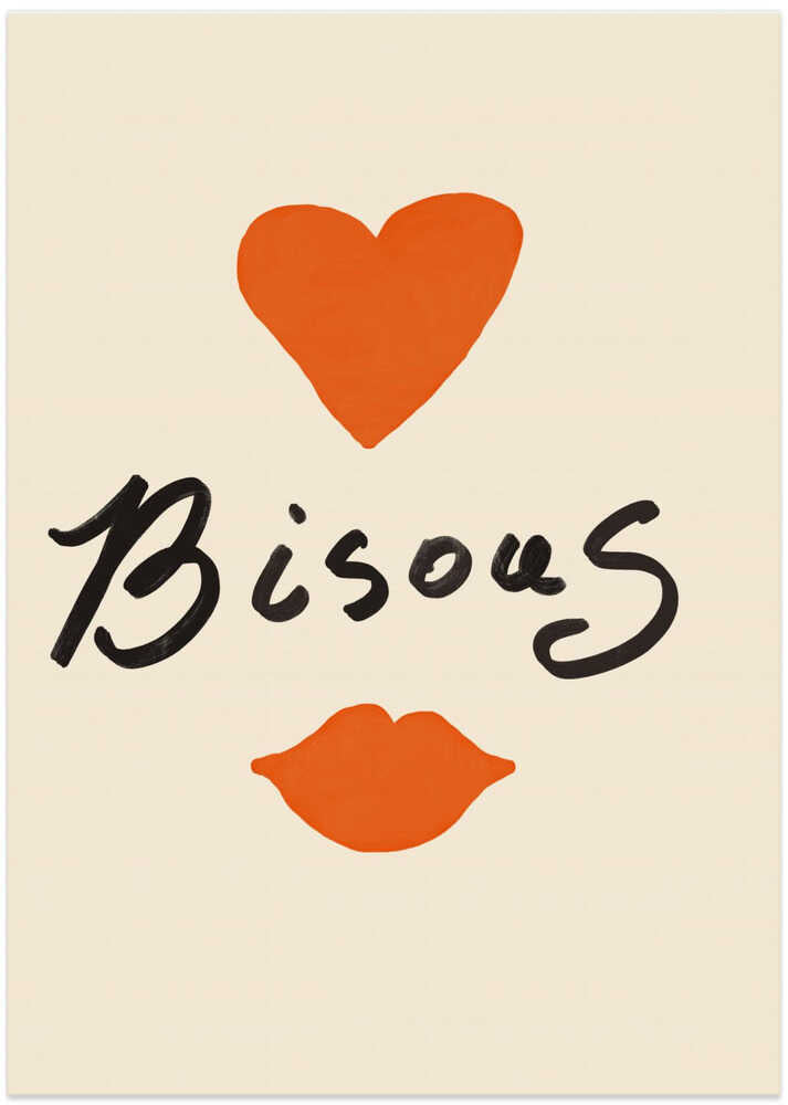 Heartfelt Bisous - Art Print by Anna Mielniczuk