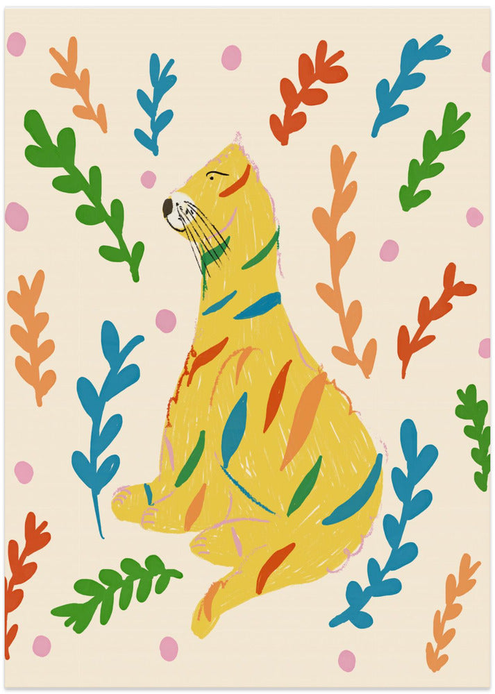 Colorful Bear Dance - Art Print by Anna Mielniczuk