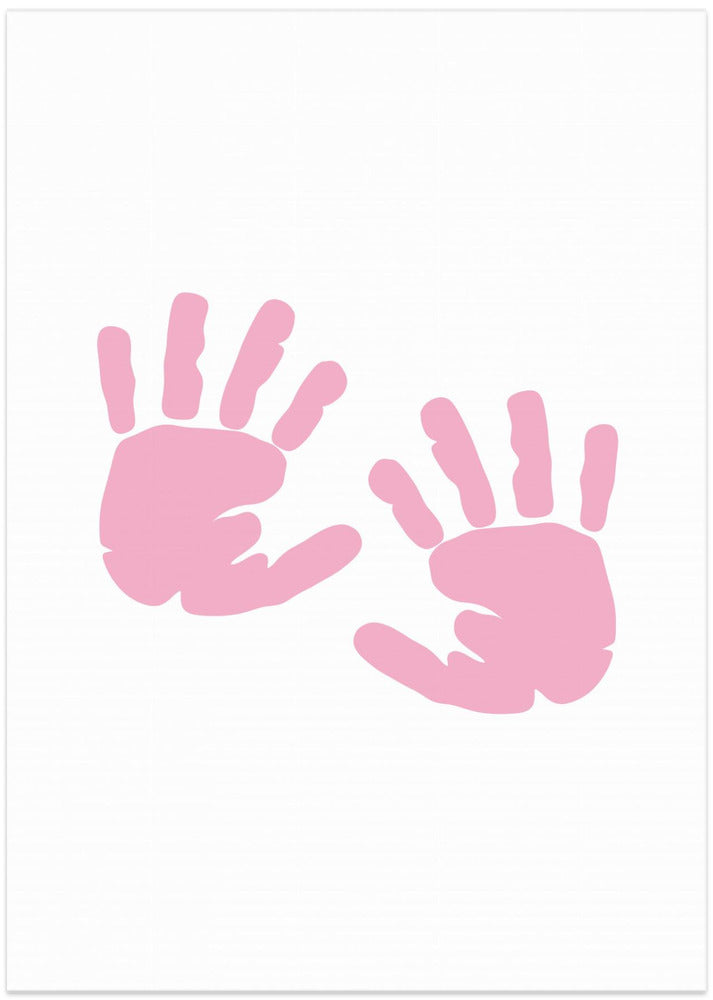 Pink Handprints - Art Print by Saskia Michele