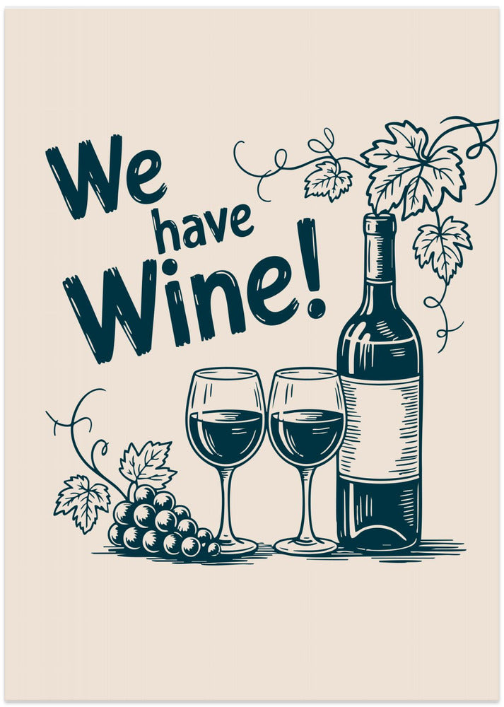 Cheers to Vino - Art Print by Andreas Magnusson