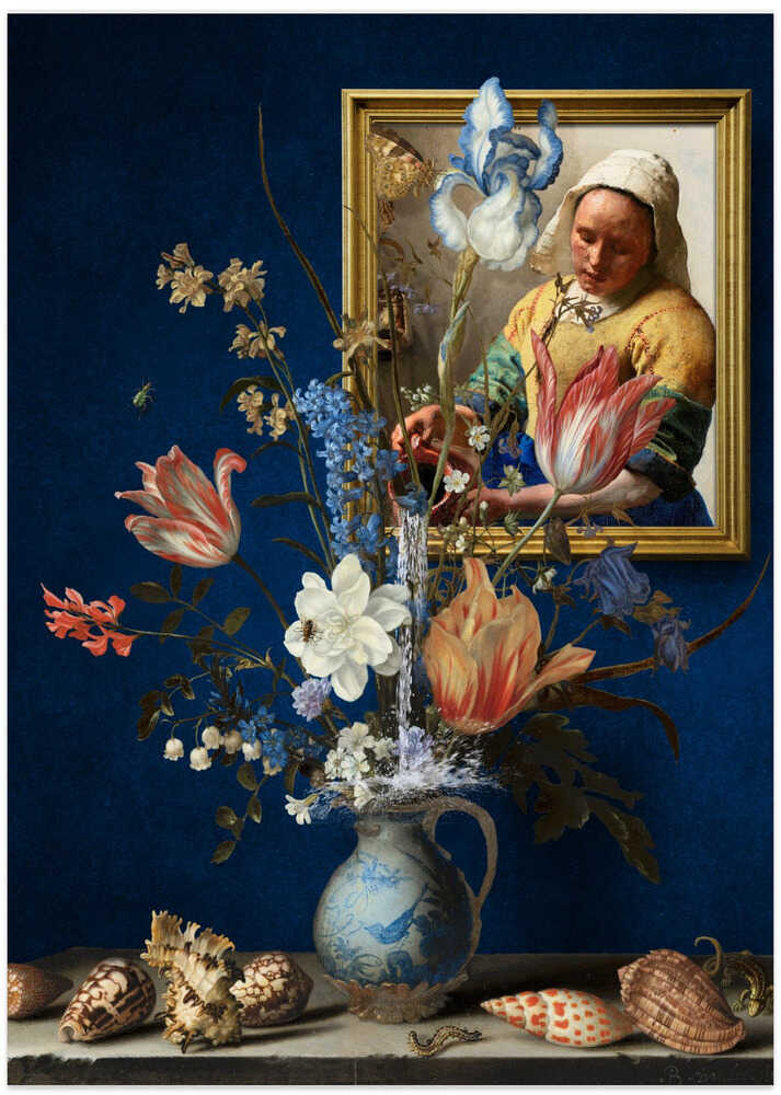 Balthasar & Vermeer -  Art Combined - Art Print by Marja van den Hurk