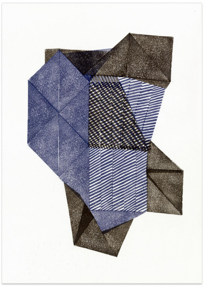 Polygonal shape XV. - Art Print by Paulina Vårregn