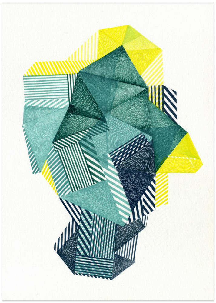 Polygonal Shape V. - Art Print by Paulina Vårregn