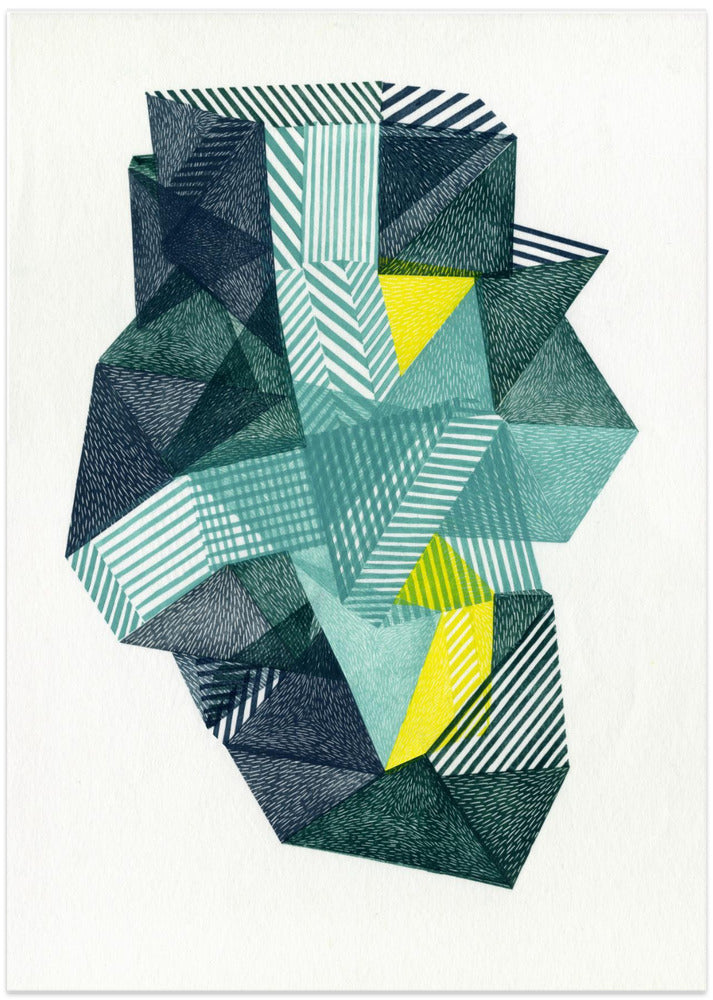 Polygonal shape IV. - Art Print by Paulina Vårregn