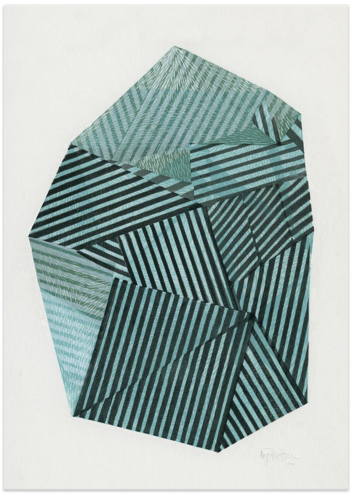 Striped Stone II. - Art Print by Paulina Vårregn