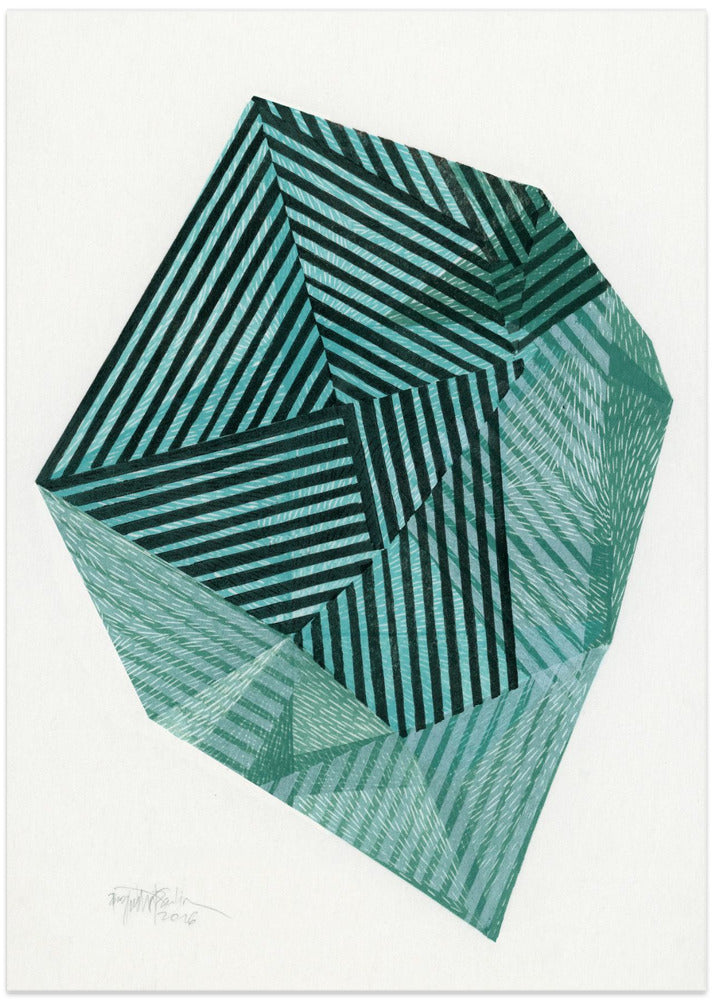 Striped Stone I. - Art Print by Paulina Vårregn