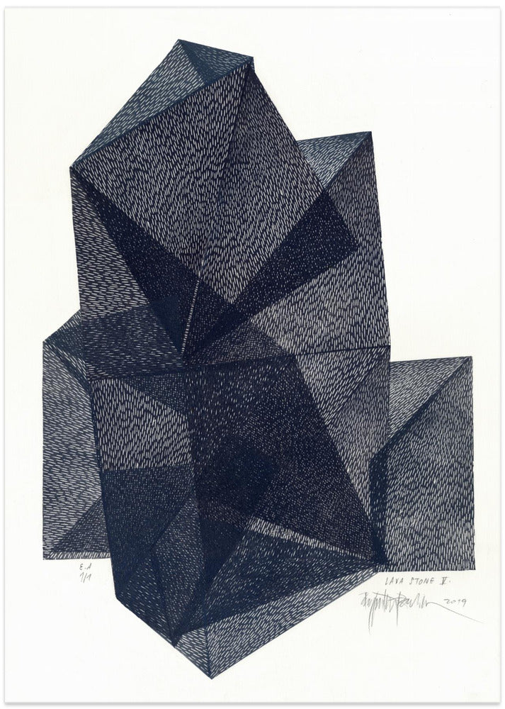 Lava Stone V. - Art Print by Paulina Vårregn