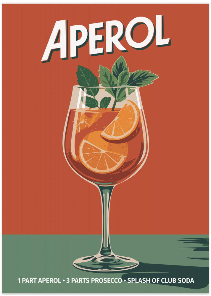 Aperol Vintage No 2 - Art Print by Andreas Magnusson