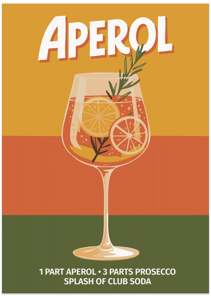 Aperol Vintage No 1 - Art Print by Andreas Magnusson
