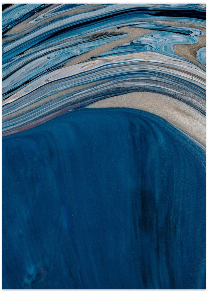 Blue Wave Symphony - Art Print by Treechild