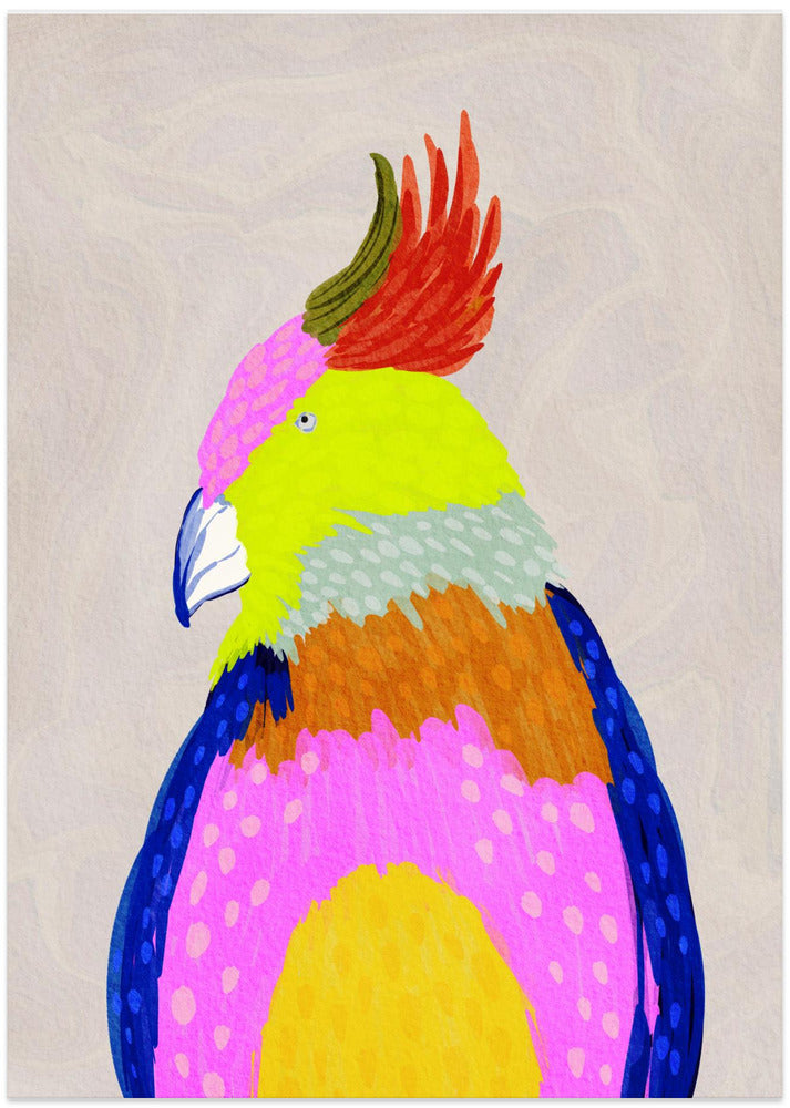 Colorful Macaw - Art Print by Nikita Jariwala