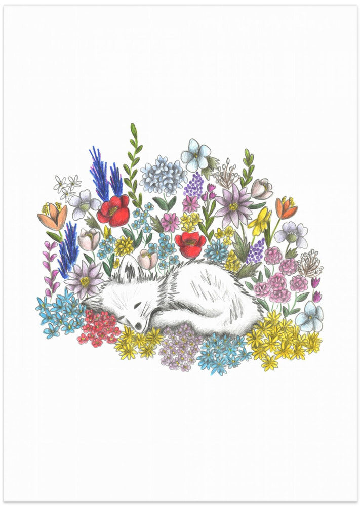Floral Slumber - Art Print by Cecilia Battaini