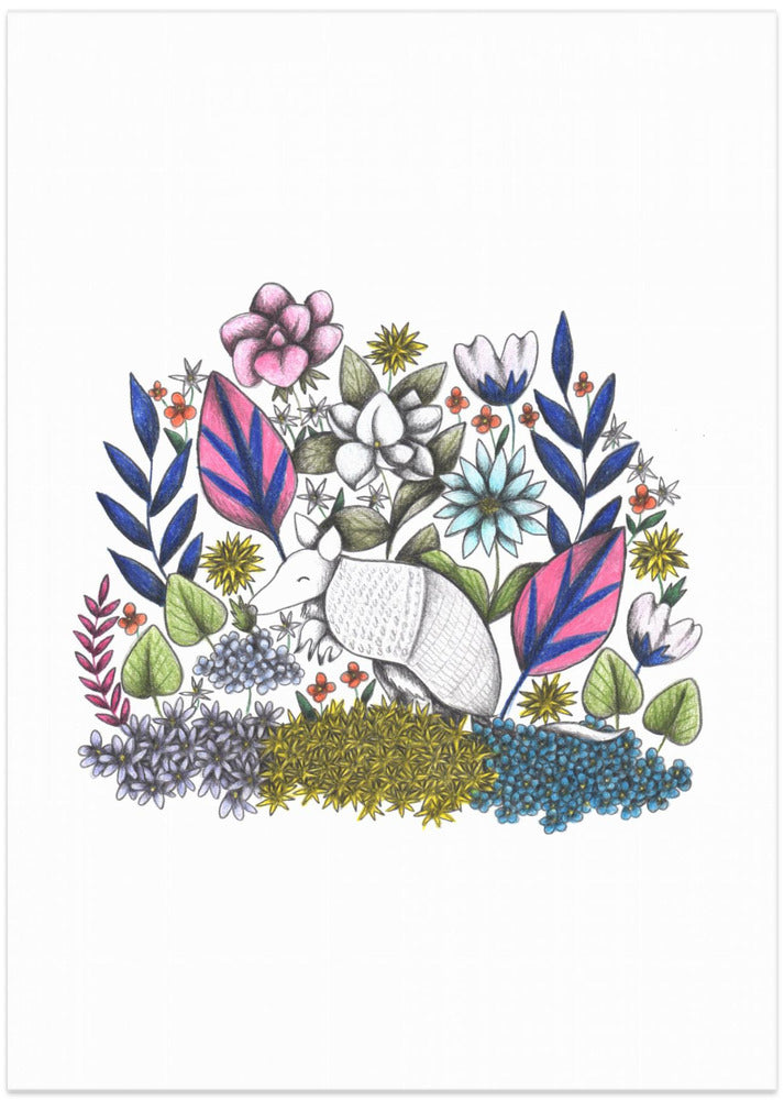 Armadillo's Garden - Art Print by Cecilia Battaini