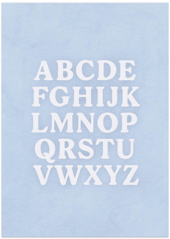 Classic Alphabet Display - Art Print by Treechild