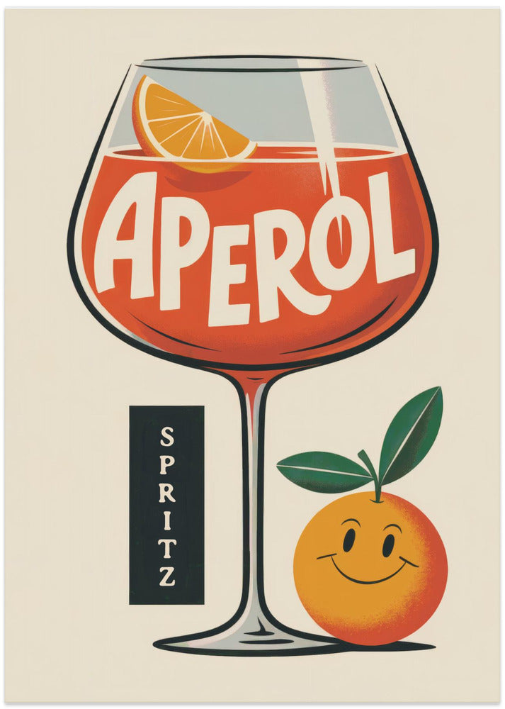 Aperol Spritz Retro - Art Print by Andreas Magnusson