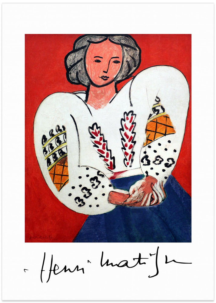Henri Matisse, La Camicetta Romena, 1940 - Art Print by Henri Matisse