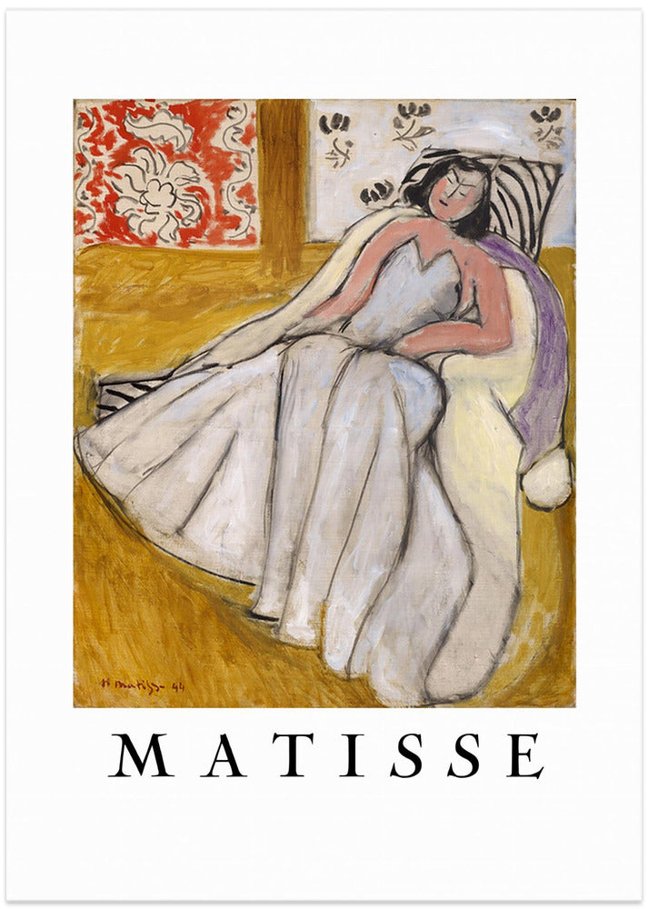 Jeune Femme à La Pelisse Blanche - Art Print by Henri Matisse