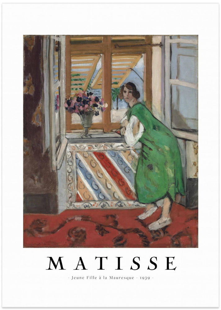 Jeune Fille a La Mauresque 1939 - Art Print by Henri Matisse