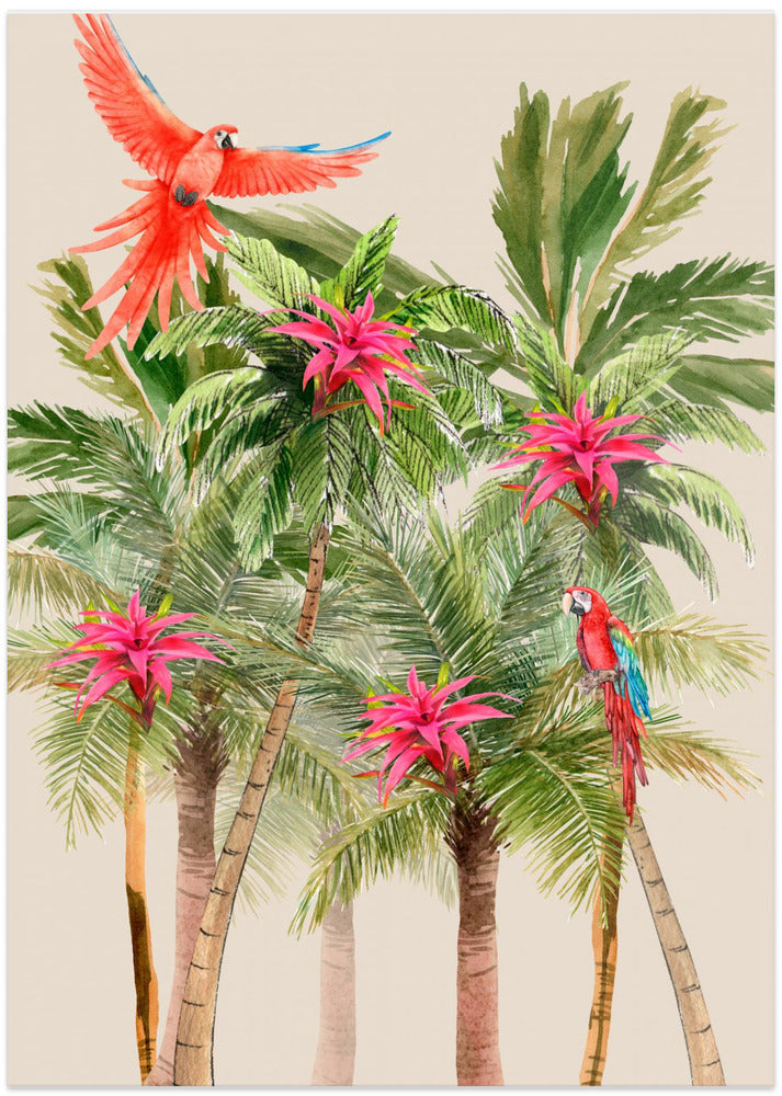 Tropical Harmony - Art Print by Elizabeth C