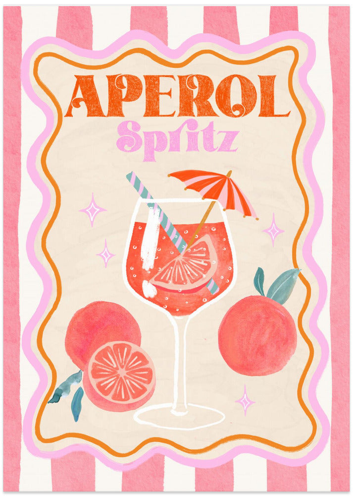 Aperol Spritz - Art Print by Katarzyna Gąsiorowska