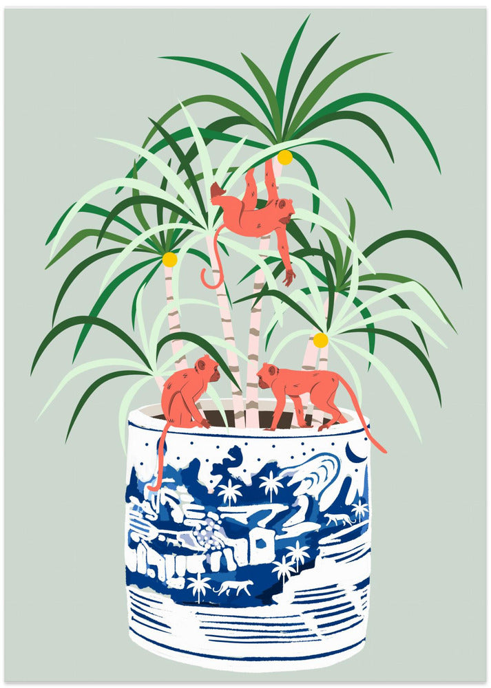 Tropical Bonsai - Art Print by Uma Gokhale