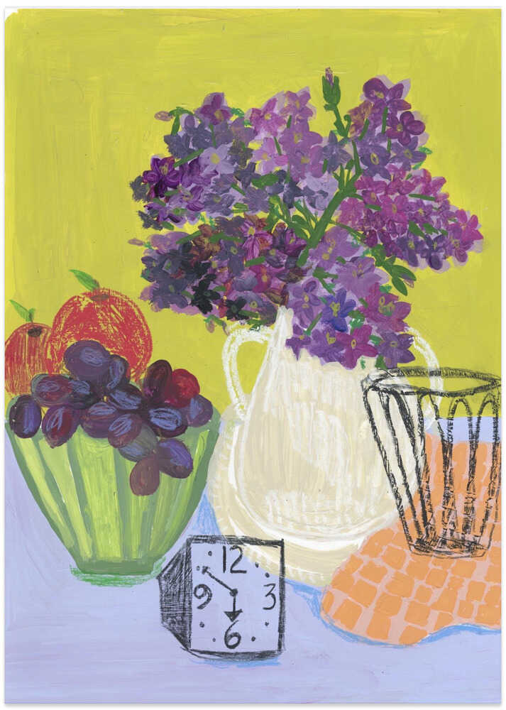 It Was Time for Lilacs - Art Print by Sharon Nullmeyer