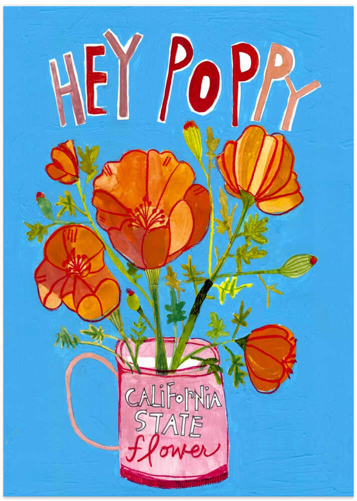 Hey Poppy - Art Print by Sharon Nullmeyer