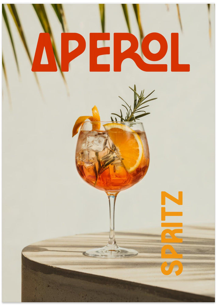 Aperol Spritz Tropic - Art Print by Andreas Magnusson