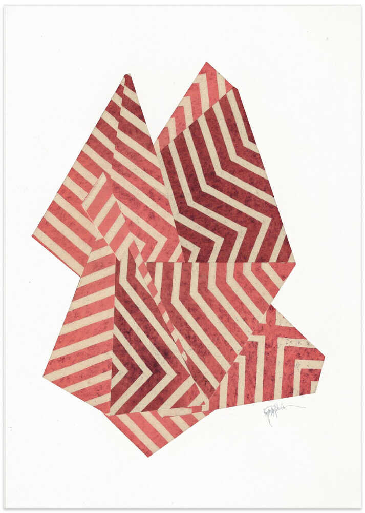 Dynamic Chevron Shapes - Art Print by Paulina Vårregn